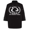 Ten Pearl Button Black Chef Coat Thumbnail