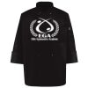 Ten Pearl Button Black Chef Coat Thumbnail