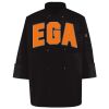 Ten Pearl Button Black Chef Coat Thumbnail