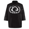 Black Knot Button Chef Coat Thumbnail
